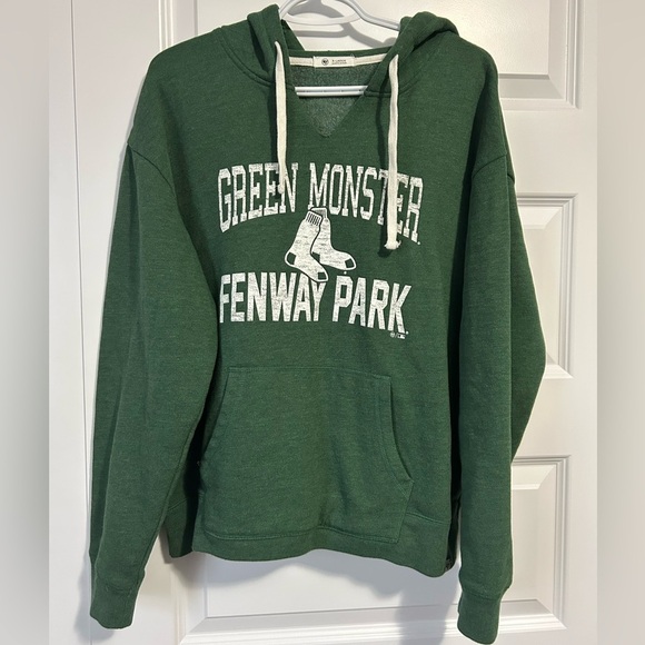 Women's '47 Green Boston Red Sox Pullover Hoodie Fenway Park - Picture 6 of 7